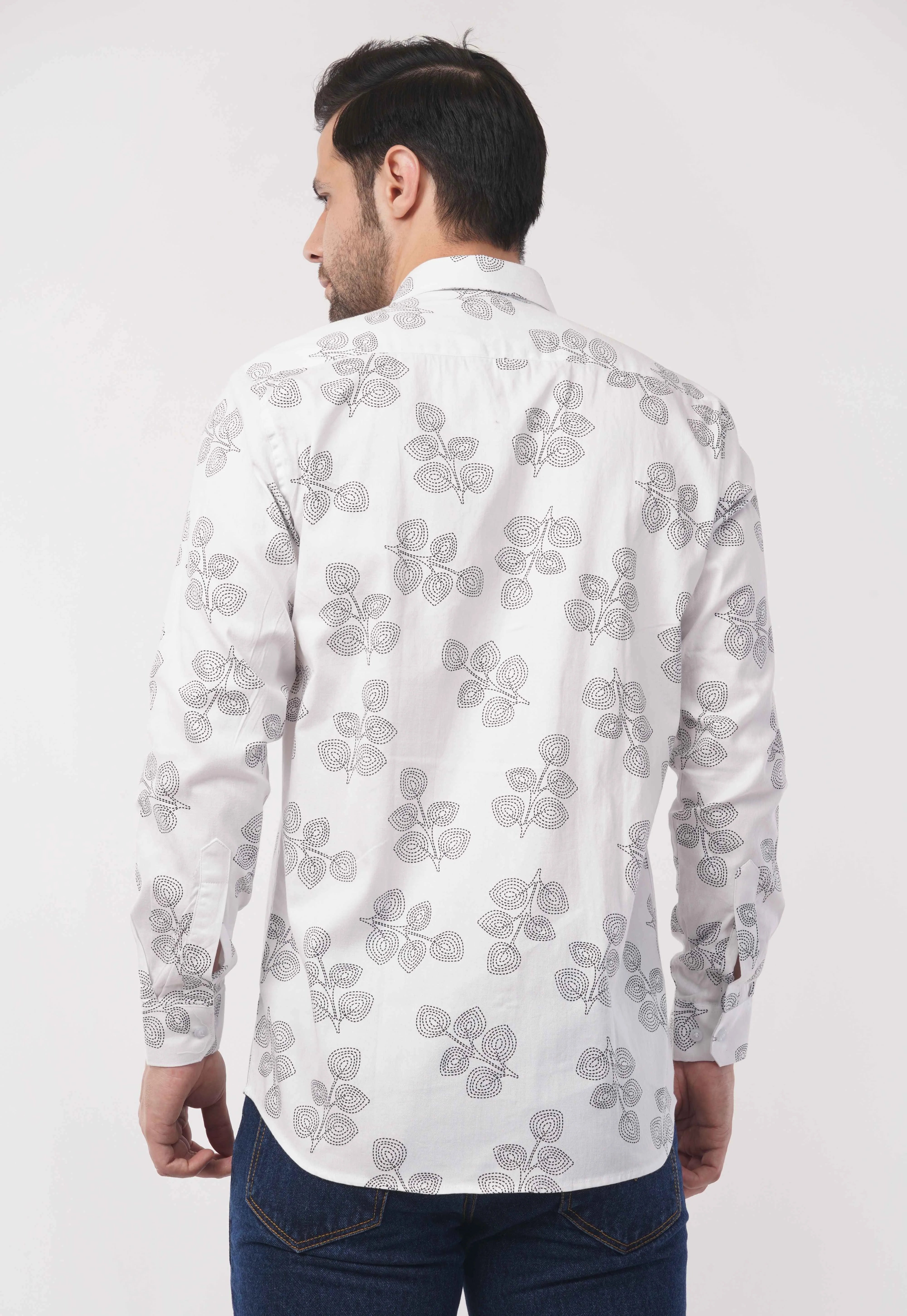 Pearl White Full Sleeve Shirt